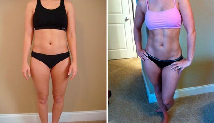преди и след отслабване с 10 кг на месец