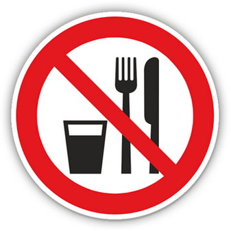 знакът за хранене е забранен по време на загуба на тегло